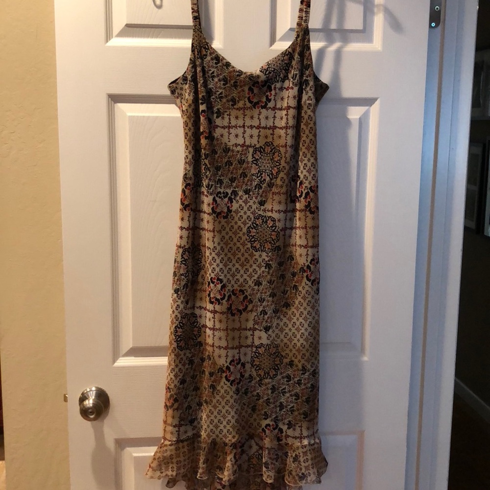 Spaghetti strap print dress
